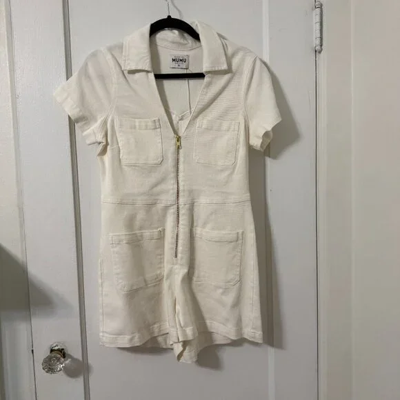 Show Me Your Mumu Ranch Romper in Pearly White - Picture 12 of 12